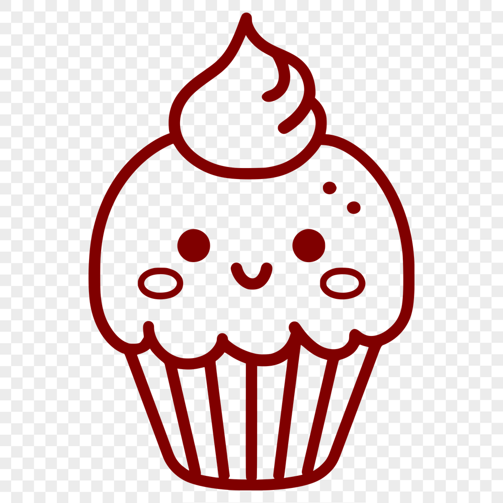 Free Beautiful Cupcake Decal