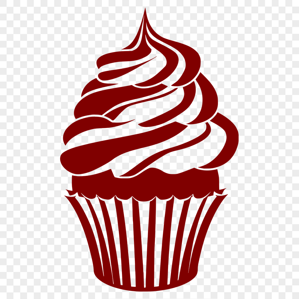 Unique Cupcake Stencil