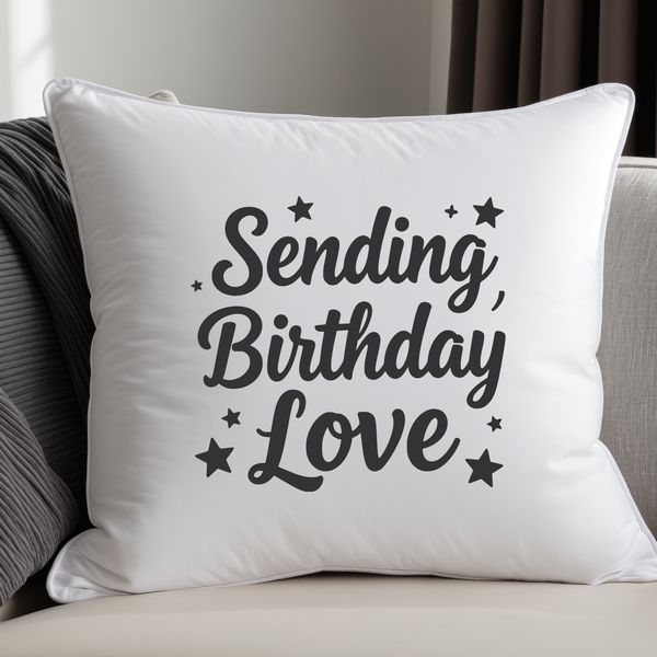 Happy birthday quote in vector design format suitable for Cricut or laser cutting.