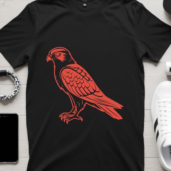 Falcon Vector Silhouette for Design Projects A vector illustration of a falcon in flight, suitable for commercial use or personal projects.