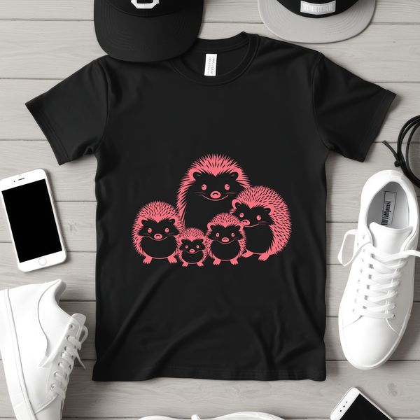 Cute Animal Graphic Design A stylized illustration of a hedgehog, suitable for various uses including graphic design and crafts.