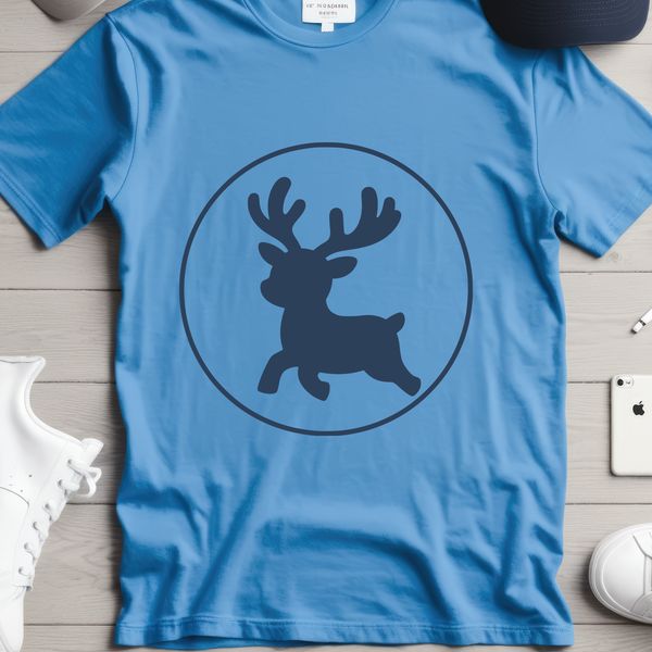 A stylized vector illustration of a reindeer, suitable for various designs and projects.