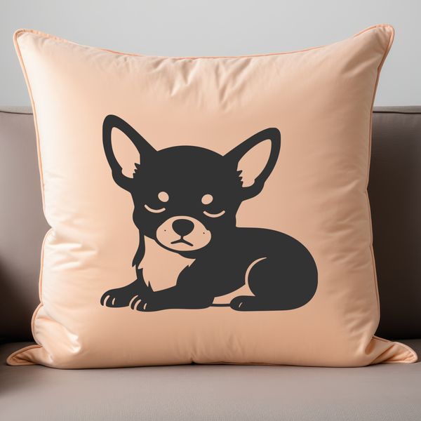 Vector graphic of a Chihuahua.