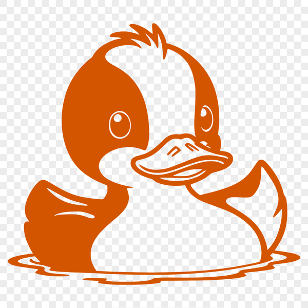 Waterfowl Whimsy Illustration A stylized illustration of a waterfowl bird.