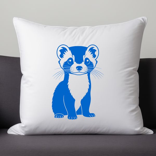 Adorable Ferret SVG Cut File Design Illustrative vector art of a ferret, suitable for cutting machine designs.