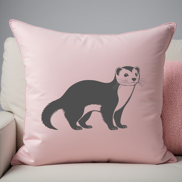 Whimsical Ferret Illustration in Vector Format Ferret animal pet illustration in vector format