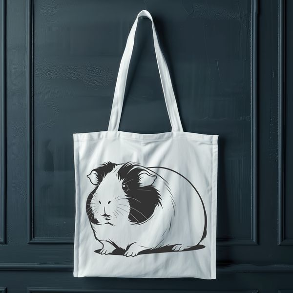 Free Vector Art of a Cute Pet A digital illustration of a guinea pig, designed as vector art for various uses.