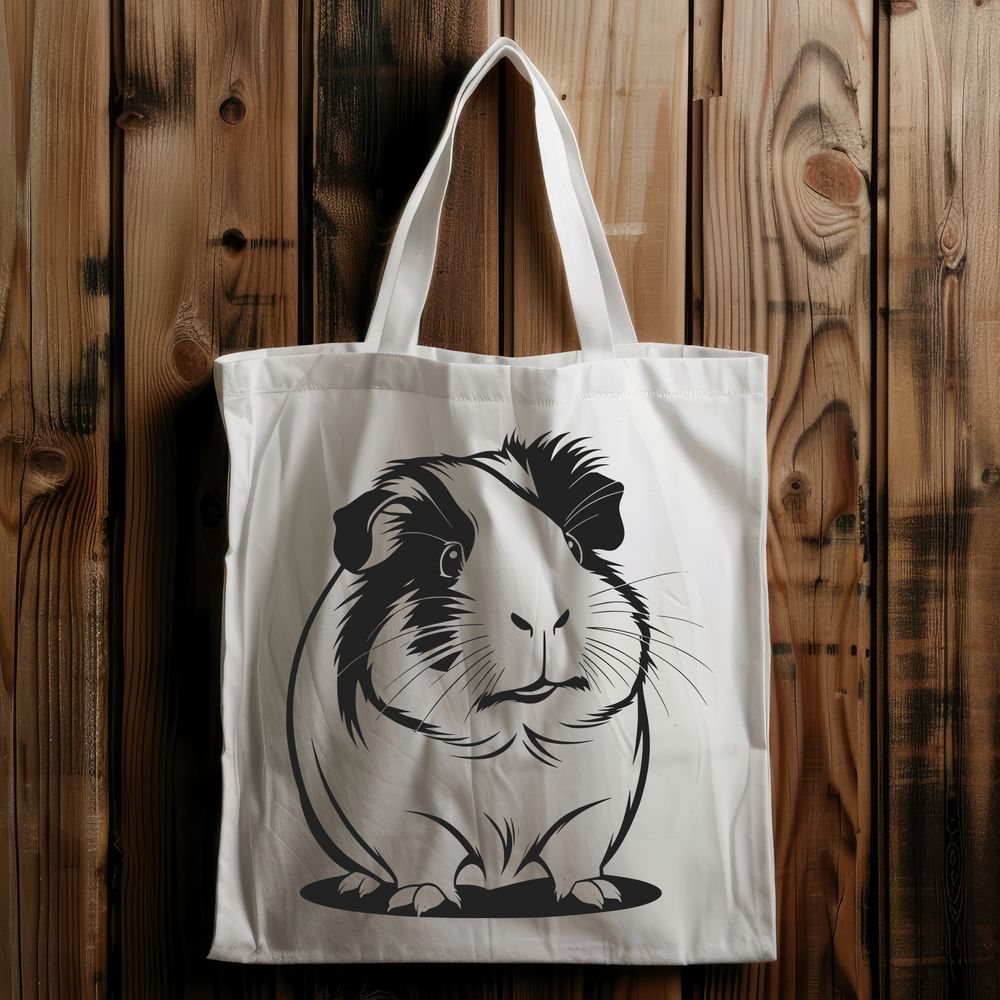 Domesticated Rodent Clip Art A simple illustration of a domesticated guinea pig.