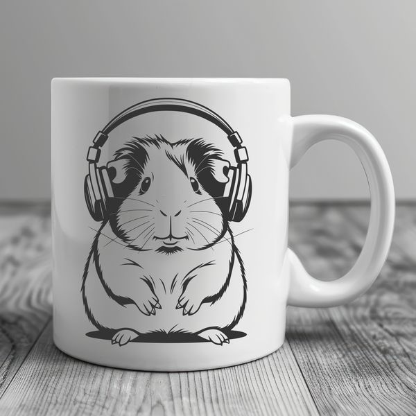 Beautiful SVG Vector Guinea Pig Graphic A digital illustration of a Guinea Pig, ideal for designing pet-themed graphics.