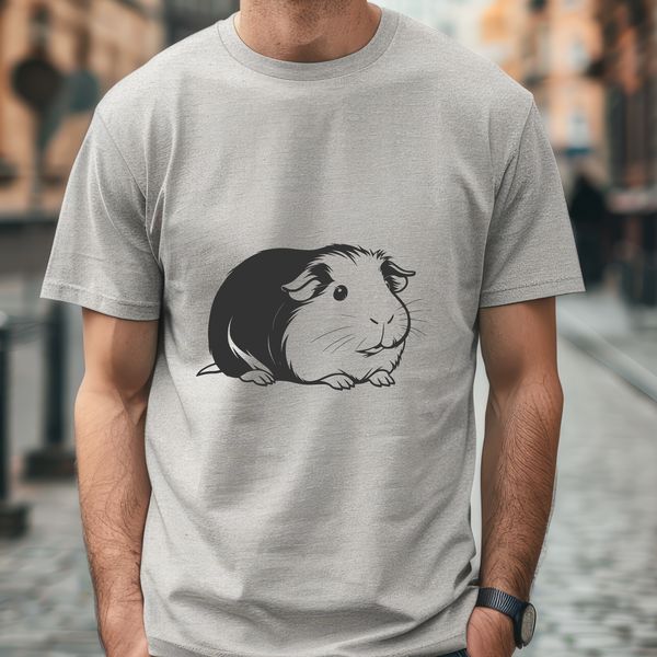 Free SVG Clipart of a Pet Guinea Pig Illustrated Guinea Pig graphic in vector format