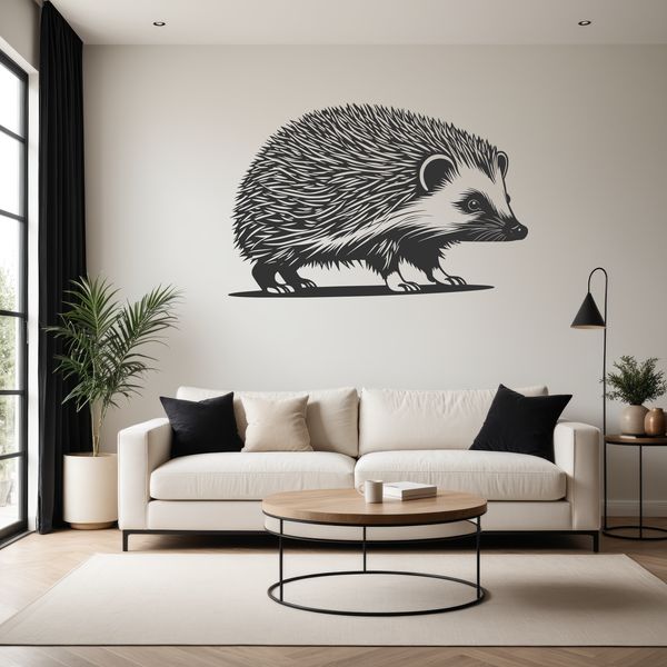 Vector Hedgehog Art Design A high-quality illustration of a hedgehog for vector design and commercial or personal projects.