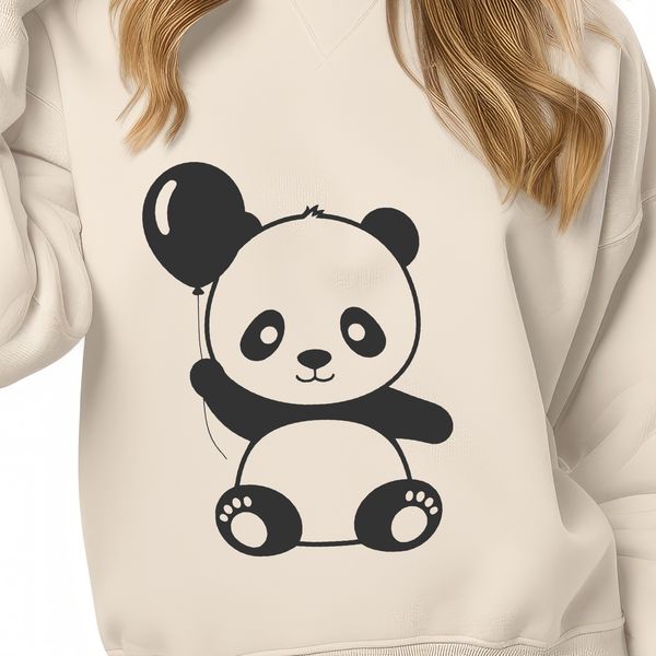 Vector Panda Animal Design A digital illustration of a panda bear in vector format.