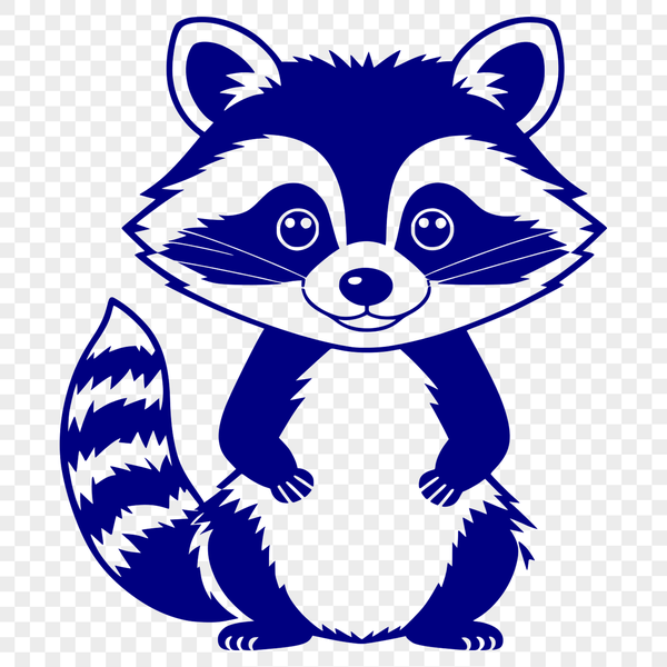 Cuteness Overload: Raccoon Vector Art A cute and curious raccoon illustration in vector format.