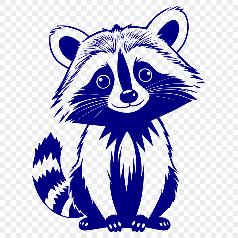 Free Vector Raccoon Graphics A detailed illustration of a raccoon in vector format for use in graphic design.