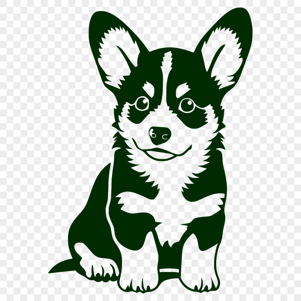 Free Artistic Welsh Corgi Drawing