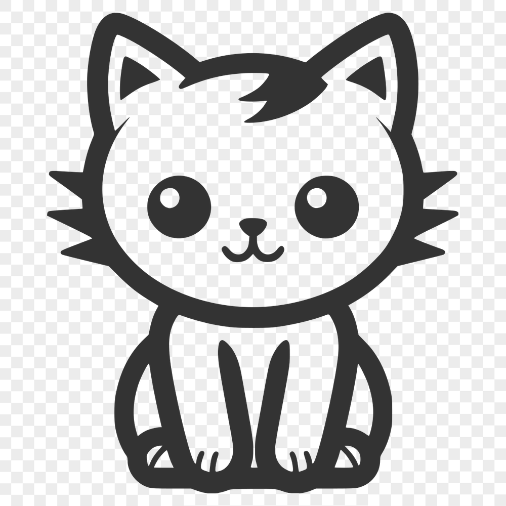 Artistic Kitten SVG