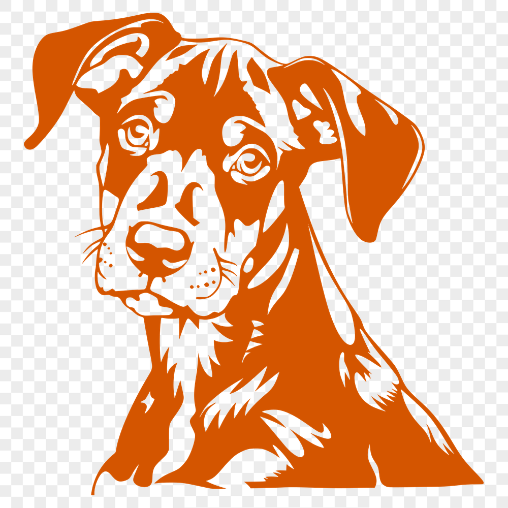 Creative Puppy Vector Illustration