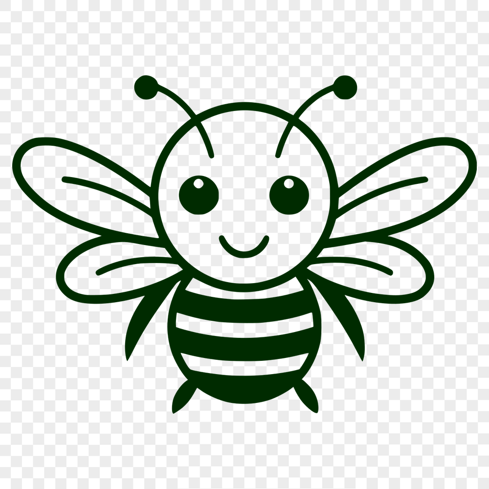 Free Artistic Bee Illustration