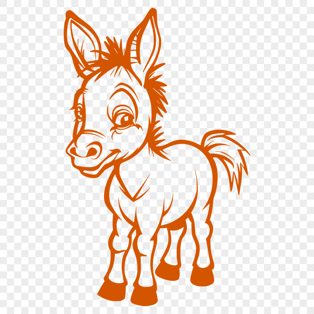 Free Donkey Vector Illustration