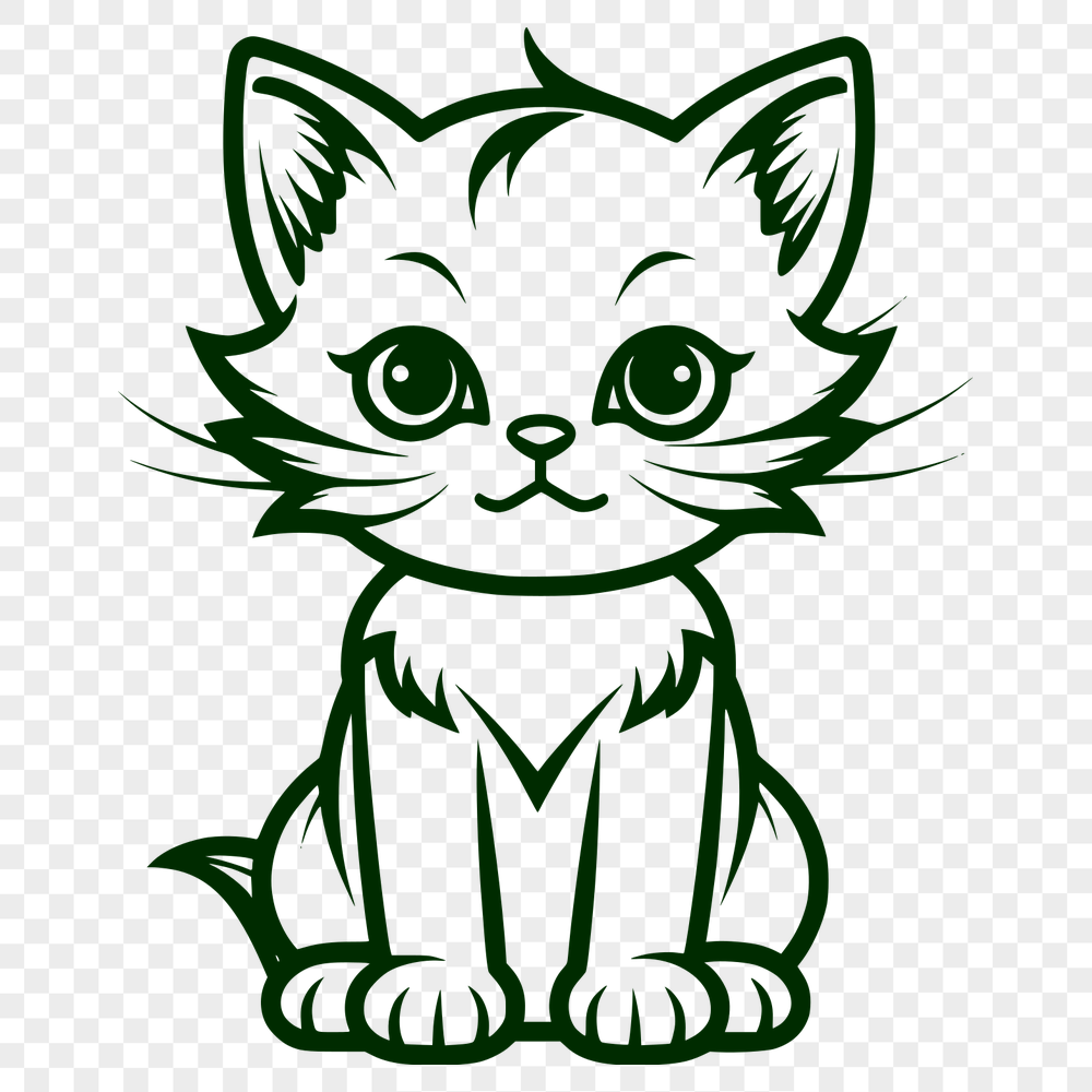 Free Unique Kitten Illustration