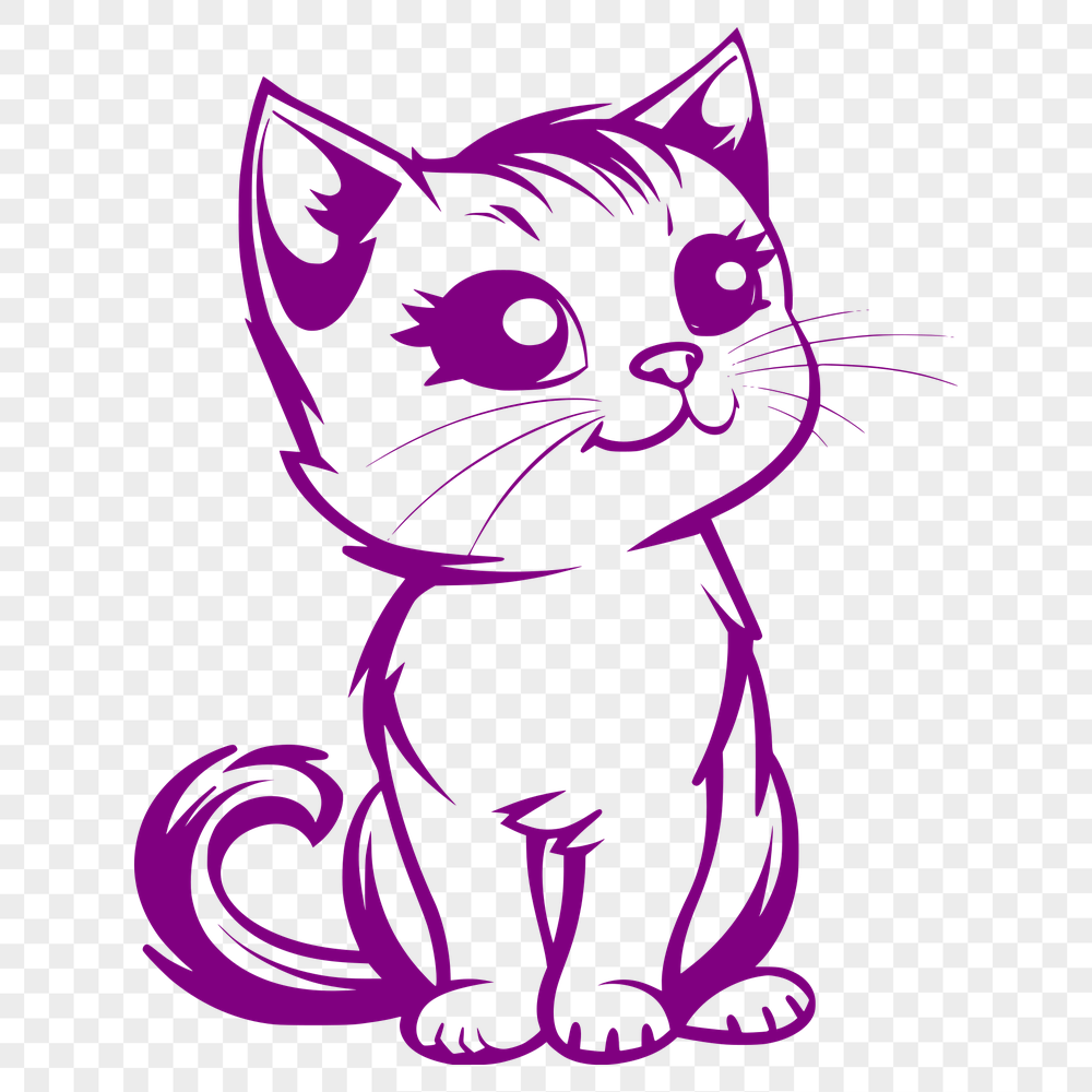 Free Artistic Cat Illustration