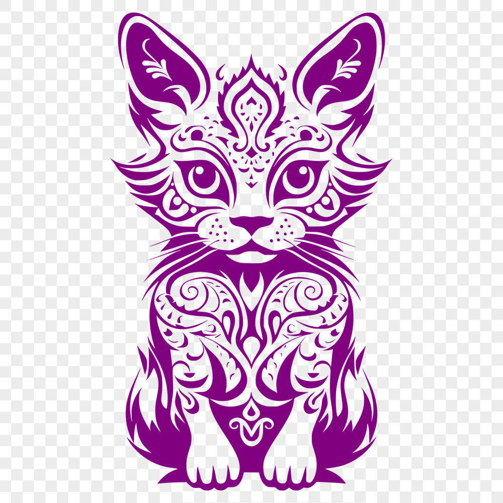 Unique Kitten Clip Art