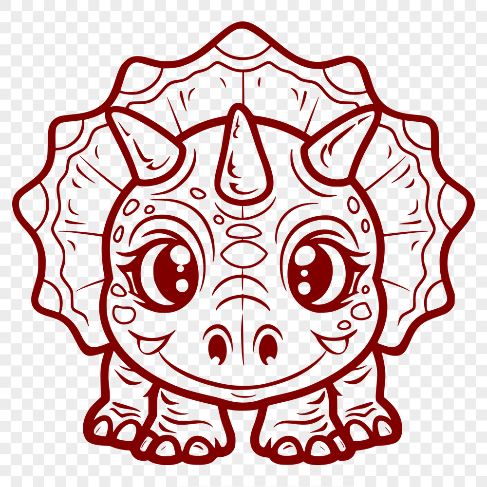 Free Free Triceratops Digital Art