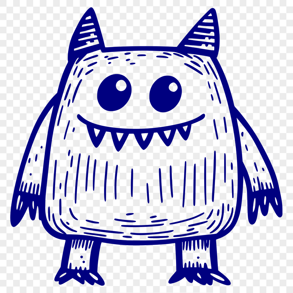 Free Monster Illustration - Free DXF Download