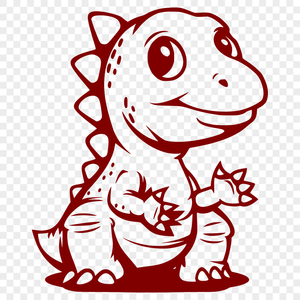 Cute Dinosaur Illustration