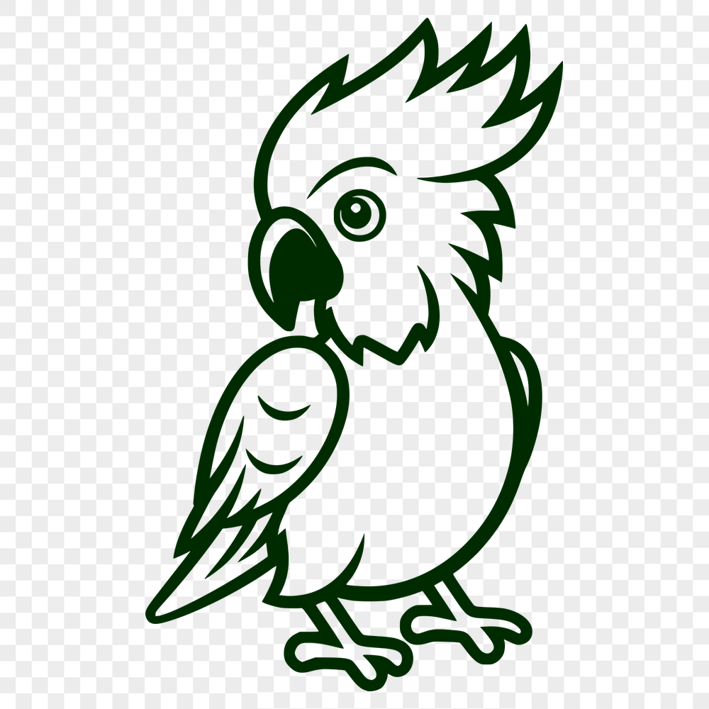 Free Parrot Vector Drawing