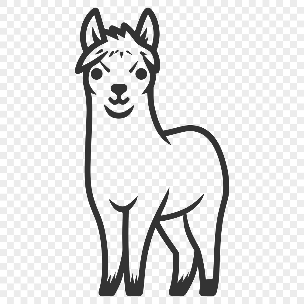 Artistic Llama DXF