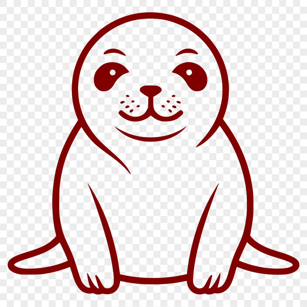 Cute Seal - For Laser Cutter Project