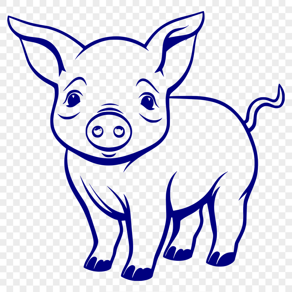 Free Unique Pig Template