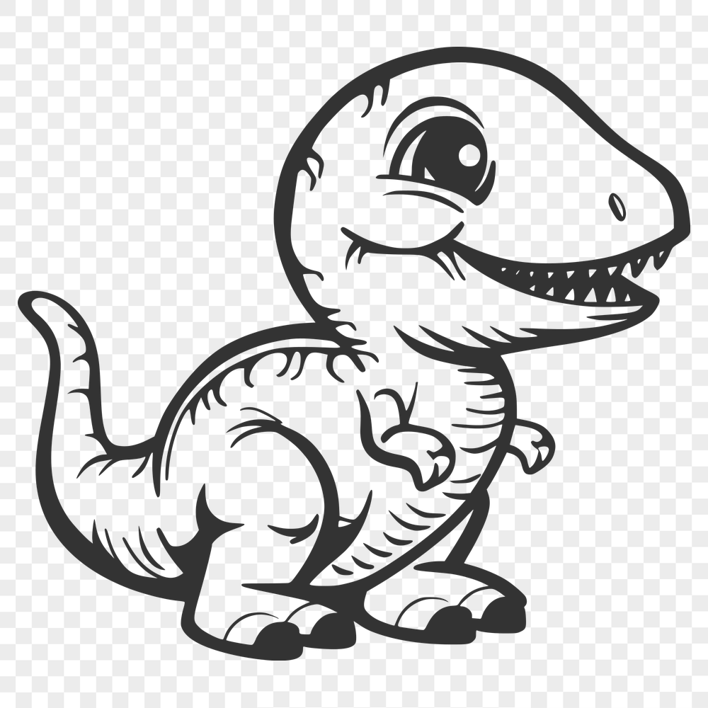 Creative Dinosaur - Laser Engraver SVG