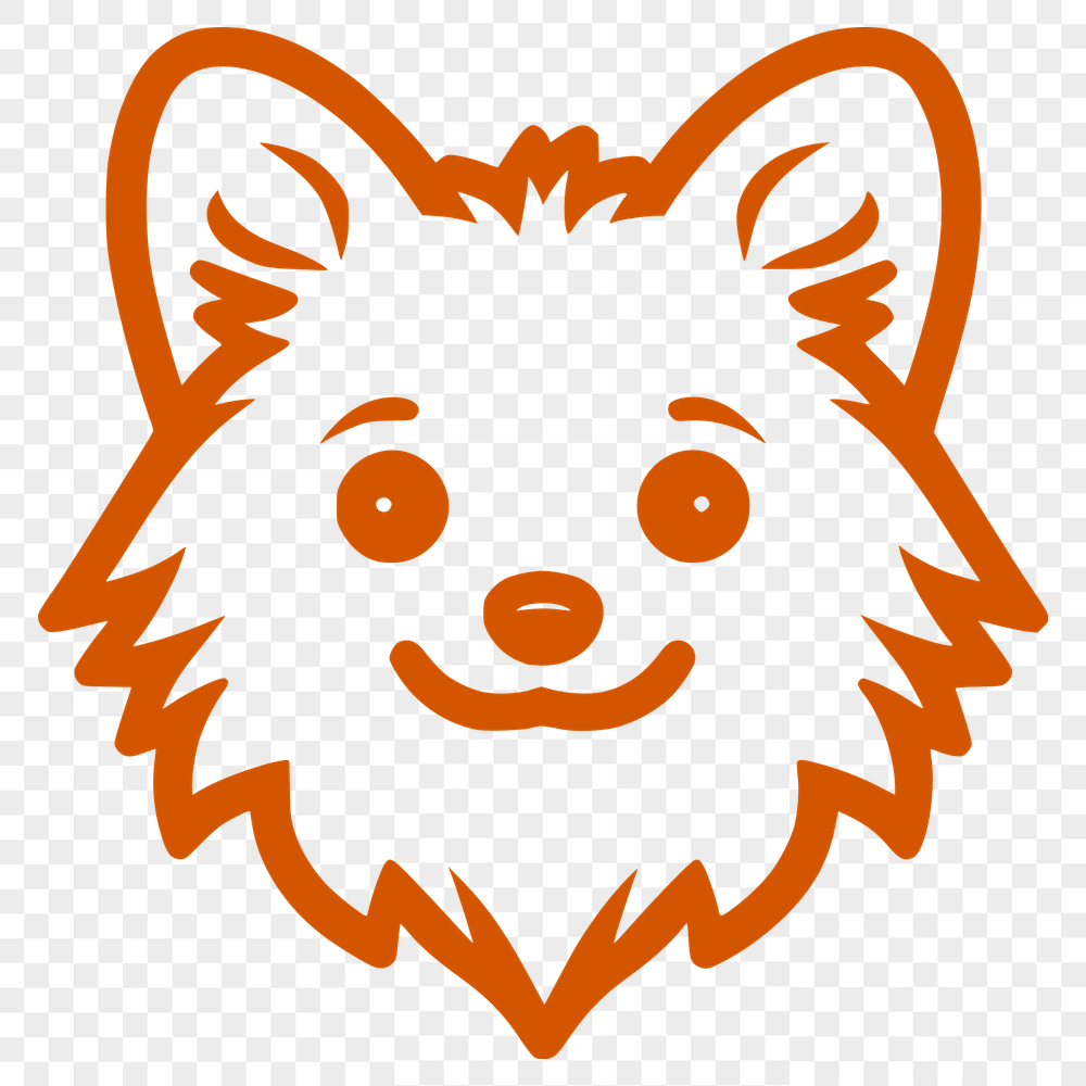 Cute Pomeranian SVG, PNG, PDF And DXF Files