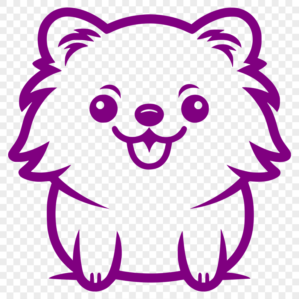 Free Beautiful Pomeranian Decal