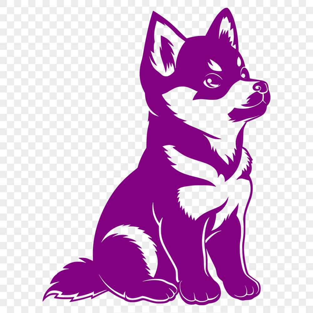 Free Sitting Puppy SVG