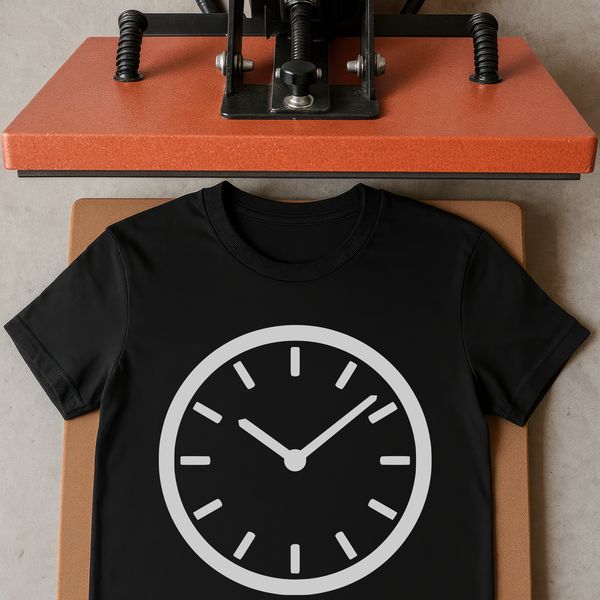 A digital representation of a standard time-keeping device with hands indicating hours and minutes.