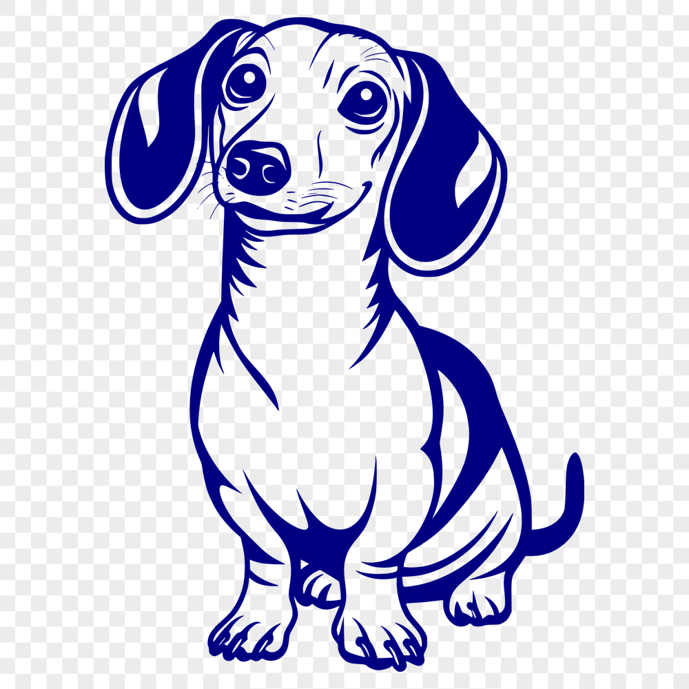 Artistic Dachshund Clipart