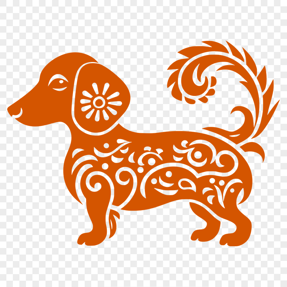 Stunning Dachshund Vector Art