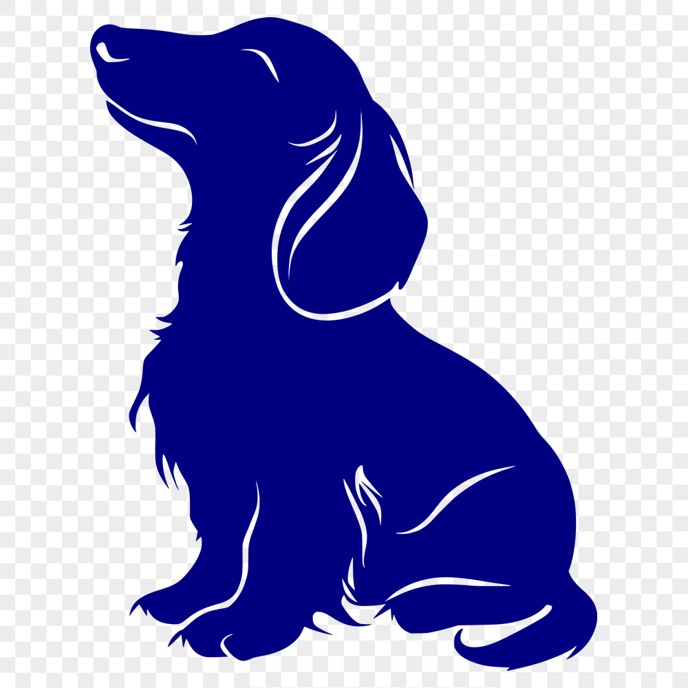 Sitting Dachshund DXF