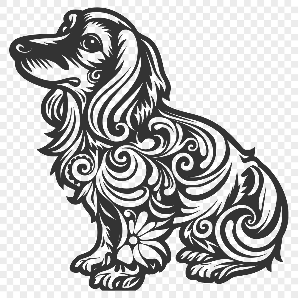 Free Unique Dachshund Illustration