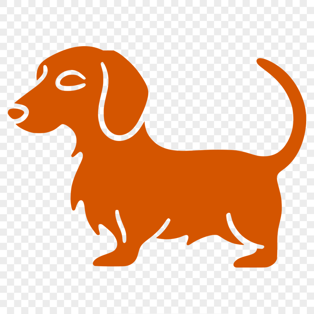 Unique Standing Dog Decal