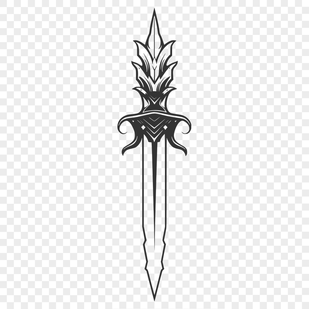 Creative Dagger SVG, PNG, PDF And DXF Files