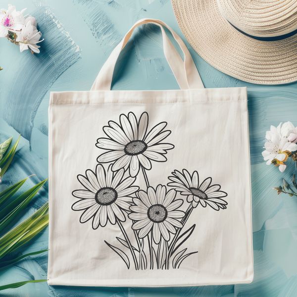 Beautiful Vector Daisy Flower Illustration A simple digital illustration of a daisy flower in vector format.