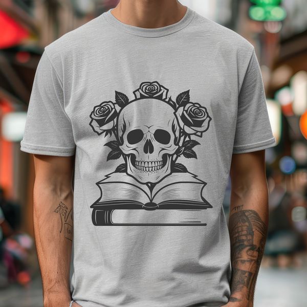 Gothic Ornamented Skull Artwork A stylized illustration of a Gothic-style skull surrounded by ornate details.