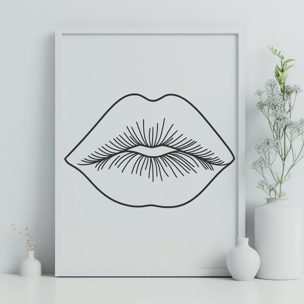 Luscious Lip Illustration Detailed illustration of human lips in vector format.