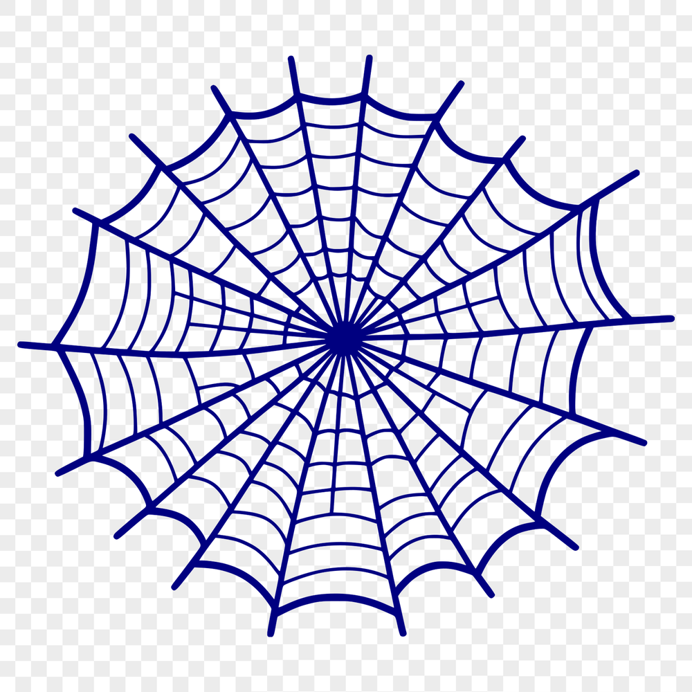 Vector Spider Illustration A detailed illustration of a spider web in vector format, suitable for digital designs.