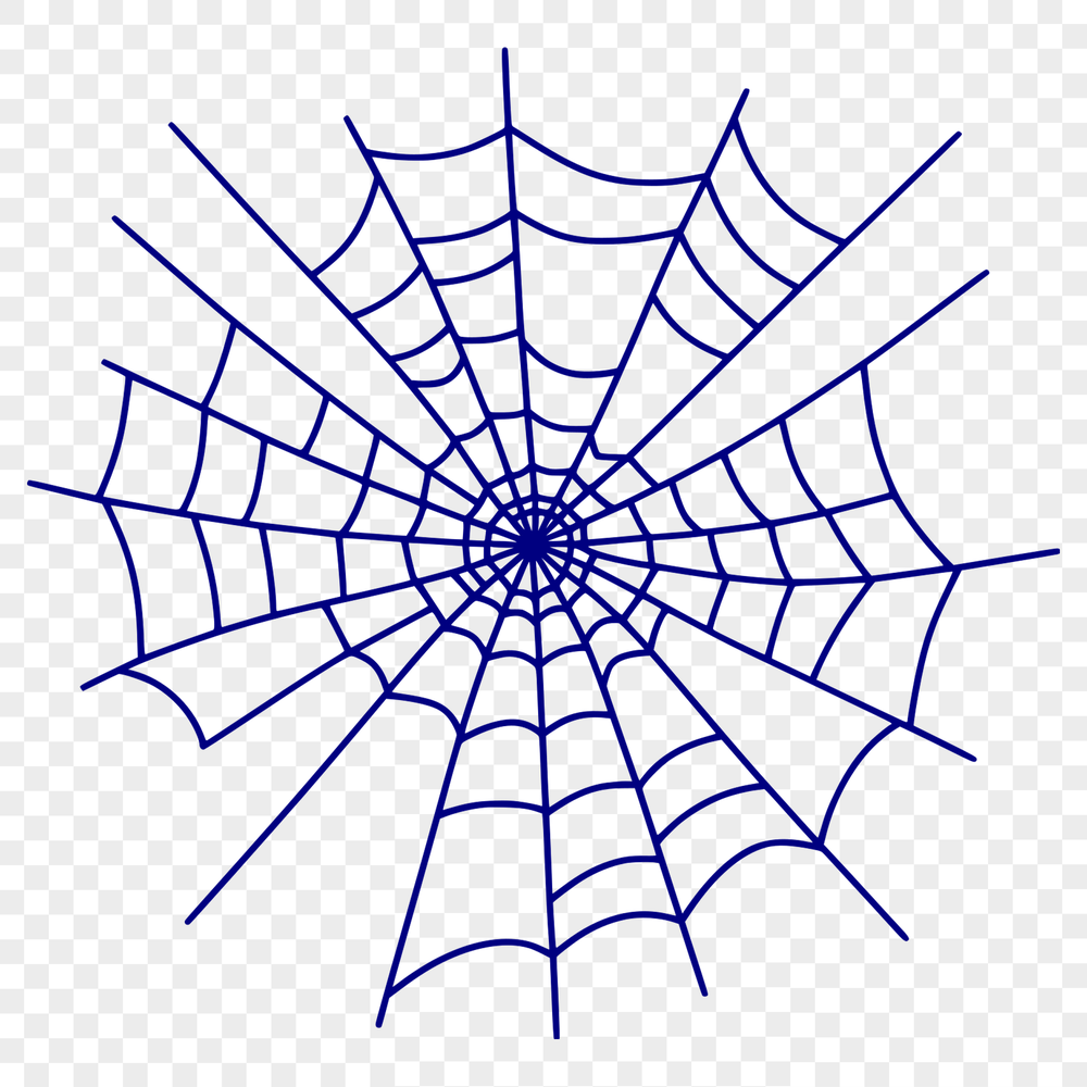 An intricate SVG design featuring the pattern of a spider's web.