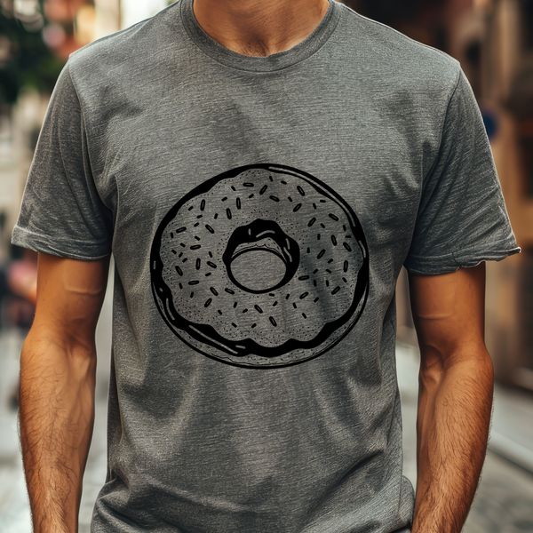 A 2D illustration of a donut in various flavors.